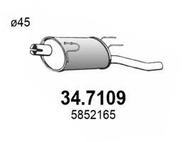 347109 ASSO Глушитель выхлопных газов конечный