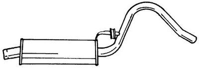 40403 SIGAM Средний глушитель выхлопных газов