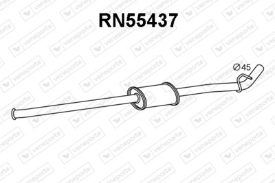 RN55437 VENEPORTE Средний глушитель выхлопных газов