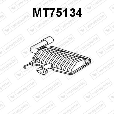 MT75134 VENEPORTE Глушитель выхлопных газов конечный