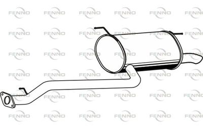 P2908 FENNO Глушитель выхлопных газов конечный