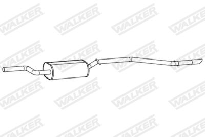 24337 WALKER Глушитель выхлопных газов конечный