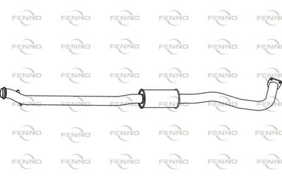P4655 FENNO Средний глушитель выхлопных газов