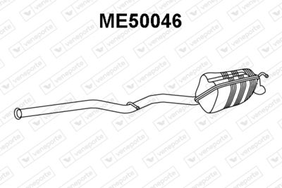 ME50046 VENEPORTE Глушитель выхлопных газов конечный