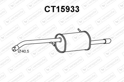 CT15933 VENEPORTE Глушитель выхлопных газов конечный