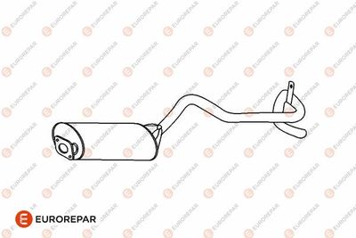 E12874N EUROREPAR Глушитель выхлопных газов конечный