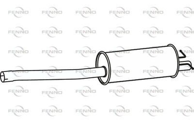P23115 FENNO Средний глушитель выхлопных газов