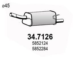 347126 ASSO Глушитель выхлопных газов конечный