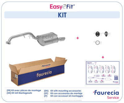 FS47362 Faurecia Глушитель выхлопных газов конечный