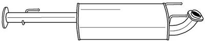 44444 SIGAM Средний глушитель выхлопных газов