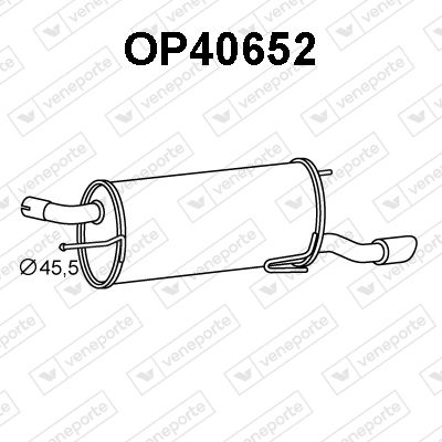 OP40652 VENEPORTE Глушитель выхлопных газов конечный