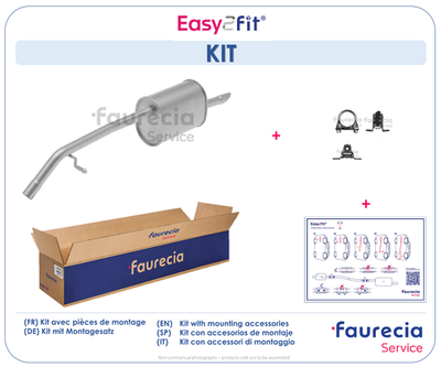 FS45974 Faurecia Глушитель выхлопных газов конечный