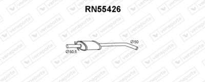 RN55426 VENEPORTE Предглушитель выхлопных газов