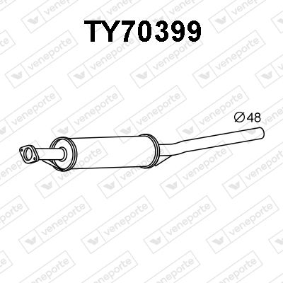 TY70399 VENEPORTE Предглушитель выхлопных газов