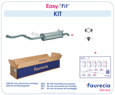 FS55197 Faurecia Глушитель выхлопных газов конечный