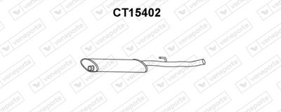 CT15402 VENEPORTE Средний глушитель выхлопных газов