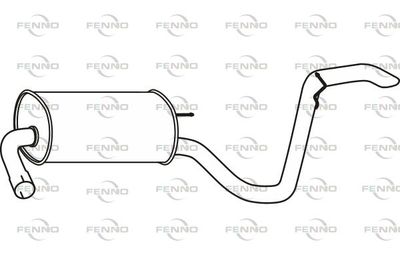 P29069 FENNO Глушитель выхлопных газов конечный