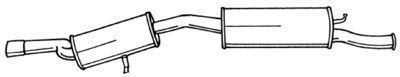 12664 SIGAM Глушитель выхлопных газов конечный