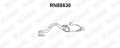 RN55630 VENEPORTE Глушитель выхлопных газов конечный