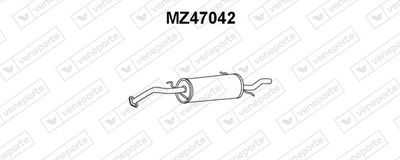 MZ47042 VENEPORTE Глушитель выхлопных газов конечный