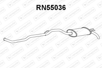 RN55036 VENEPORTE Глушитель выхлопных газов конечный