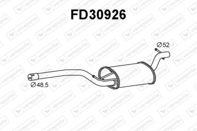 FD30926 VENEPORTE Предглушитель выхлопных газов