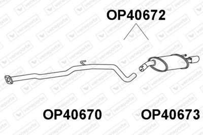 OP40672 VENEPORTE Глушитель выхлопных газов конечный