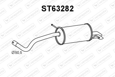 ST63282 VENEPORTE Глушитель выхлопных газов конечный