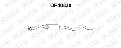 OP40839 VENEPORTE Предглушитель выхлопных газов