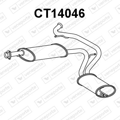 CT14046 VENEPORTE Глушитель выхлопных газов конечный