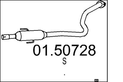 0150728 MTS Средний глушитель выхлопных газов
