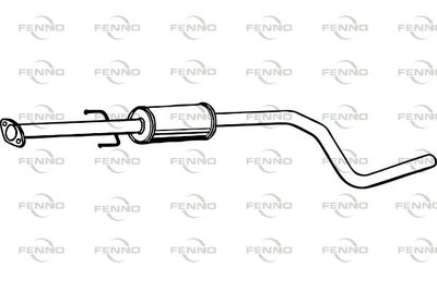 P1950 FENNO Средний глушитель выхлопных газов
