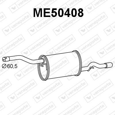 ME50408 VENEPORTE Глушитель выхлопных газов конечный