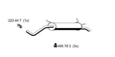 525053 ERNST Глушитель выхлопных газов конечный