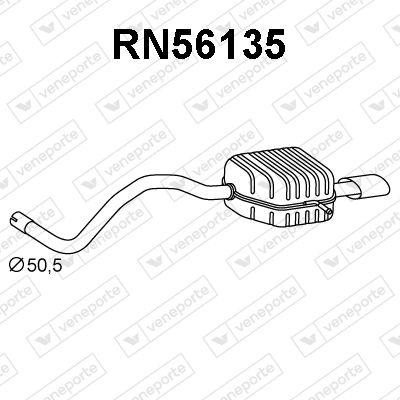 RN56135 VENEPORTE Глушитель выхлопных газов конечный