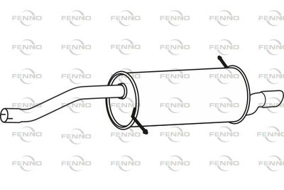 P23083 FENNO Глушитель выхлопных газов конечный