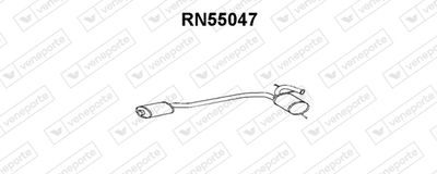 RN55047 VENEPORTE Средний глушитель выхлопных газов