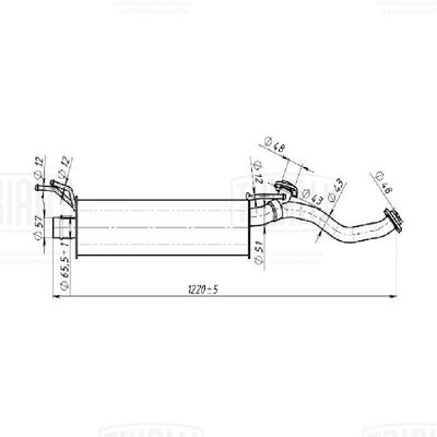 EAM0347 TRIALLI Предглушитель выхлопных газов