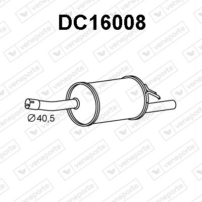 DC16008 VENEPORTE Глушитель выхлопных газов конечный