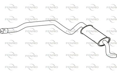 P22018 FENNO Глушитель выхлопных газов конечный