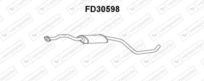 FD30598 VENEPORTE Средний глушитель выхлопных газов