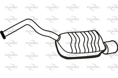 P29031 FENNO Глушитель выхлопных газов конечный