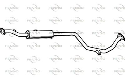 P3911 FENNO Средний глушитель выхлопных газов