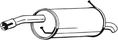 154203 KLOKKERHOLM Глушитель выхлопных газов конечный