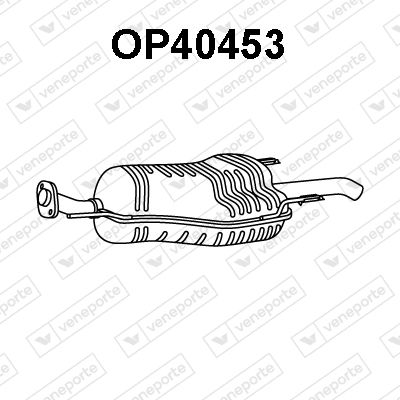 OP40453 VENEPORTE Глушитель выхлопных газов конечный