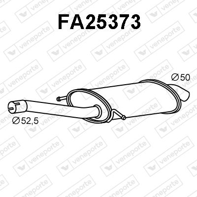 FA25373 VENEPORTE Предглушитель выхлопных газов