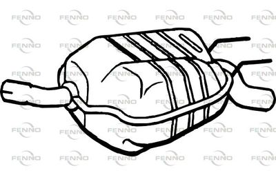 P1026 FENNO Глушитель выхлопных газов конечный