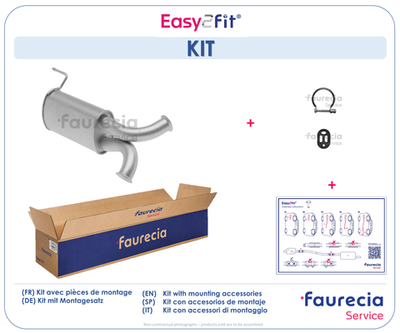 FS15498 Faurecia Средний глушитель выхлопных газов