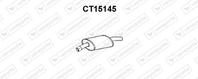 CT15145 VENEPORTE Средний глушитель выхлопных газов