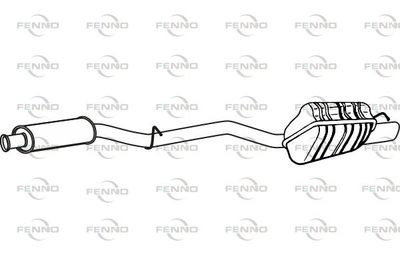 P36052 FENNO Глушитель выхлопных газов конечный